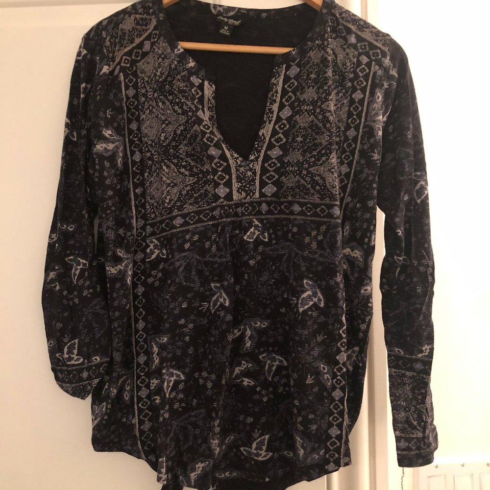 Lucky Brand Blue Top Long Sleeve